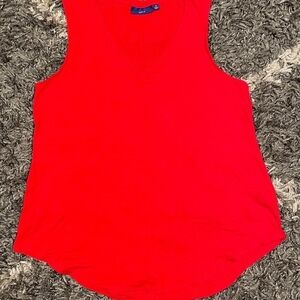Apt. 9 V-neck Tank Top Red Women Size Medium Rayon Spandex